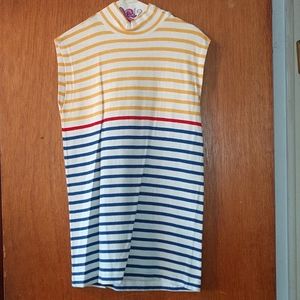 Aldrienne Vittadini striped sports tunic top